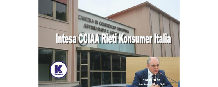Mediazione, siglata intesa tra CCIAA Rieti e Konsumer Italia