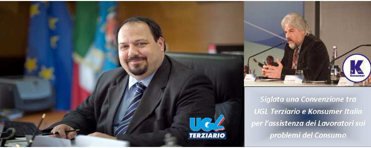 A Konsumer Italia l'assistenza consumeristica per gli Iscritti UGL Terziario