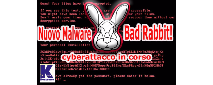 Cyberattacco in corso, il nuovo incubo si chiama Bad Rabbit!